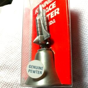 Genuine Pewter Bell Kennedy Space Center Florida  USA New in Package.